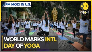 International Yoga Day 2023 Yoga has become a global movement says Indian PM Modi in video address [upl. by Ylecic482]