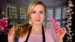 Spring Hair Care ASMR 🌸 Gentle Shampoo and Brushing  Soft Spoken [upl. by Daraj]