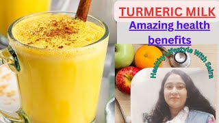 Turmeric Milk  Tutmeric milk benefits  Golden Milk [upl. by Wash]