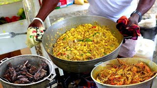 FOOD HEAVEN in Jamaica Tons Of Meat Biggest River Food Festival [upl. by Hobbie]