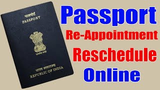 How To Reschedule Passport Appointment [upl. by Surazal805]