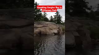 Kayaking Northern Georgian Bay from Chikanishing spot in Killarney Provincial Park Ontario Canada [upl. by Dnaloy]