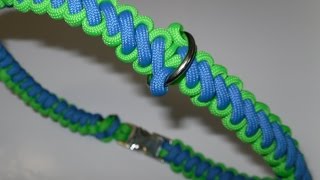 Paracord Halsband für den Hund Curling Millipede   Anleitung in Deutsch auch als Blog [upl. by Aivila]