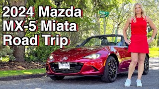 2024 Mazda MX5 LongeTerm Review  Our 1st road trip [upl. by Aube34]