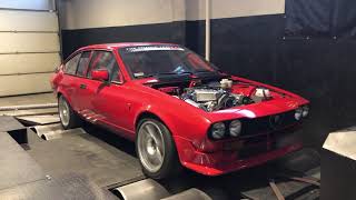 Alfa Romeo GTV6 32 24V Busso dyno  301hp 342Nm [upl. by Irrab]