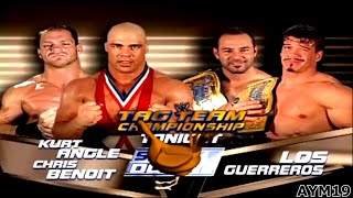 Chris Benoit amp Kurt Angle vs Los Guerreros SmackDown 11282002 Highlights [upl. by Scholem300]