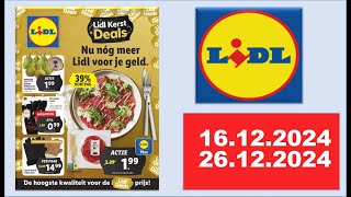 LIDL 1612202426122024 Nederland folder nederland holland lidl aldi [upl. by Mosra145]