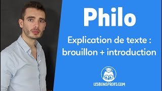 Explication de texte  brouillon et introduction  Philosophie  Terminale  Les Bons Profs [upl. by Ellirehs]