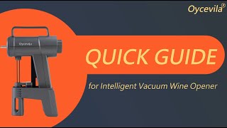 Intelligent Vacuum Wine OpenerQuick Guide [upl. by Leduar]