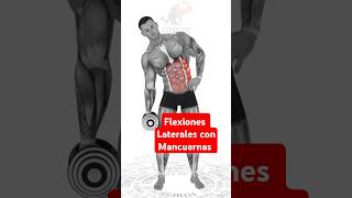 Ejercicio flexión lateral con mancuernas motivation fitness [upl. by Fay]