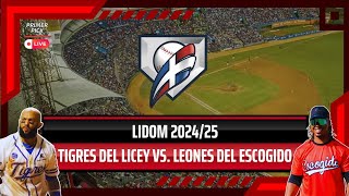 LIDOM LIVE  LEONES DEL ESCOGIDO Remonta ante TIGRES DEL LICEY con Batazo de CORDERO [upl. by Gerdy]