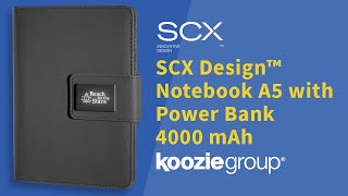 SCX Design™ Notebook A5 with Power Bank 4000 mAh [upl. by Aihseyk839]