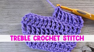 How to Work the Treble Crochet Stitch [upl. by Kcolttam546]