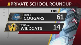 Private School RoundUp Grace Cougars start 2023 season with win over Winona Wildcats [upl. by Arron]