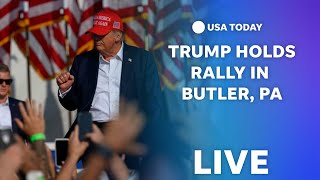 Watch live Donald Trump returns to Butler Pennsylvania for rally [upl. by Chrisse]