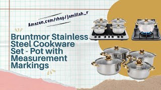 Explore Bruntmor Stainless Steel Cookware Set  4Piece Versatile Cooking Essentials [upl. by Nirro661]