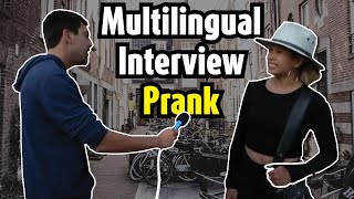 Multilingual interview prank [upl. by Ateiluj755]