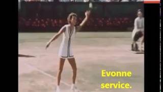 Evonne Goolagong servingForest Hills 1973 [upl. by Kalle127]