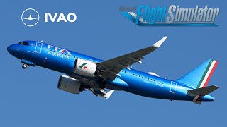 رحلة الإيطالية افتراضية MSFS2020 Flight No ITY154 From LIML TO EBBR quotIVAO Online quot [upl. by Mendez20]