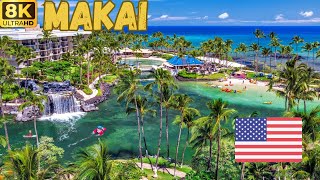 【8K】Hawaii Hilton Waikoloa Village  Makai Resort Walk [upl. by Akkin]