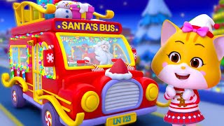 Christmas Wheels on the Bus Rhyme amp Kids Xmas Song [upl. by Castara]