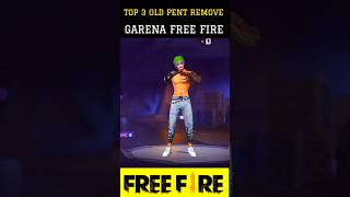 TOP 3 MOST RARE PANT GARENA 😱shorts😱  shortvideo shorts viral freefireshorts trendingshorts [upl. by Ellata]