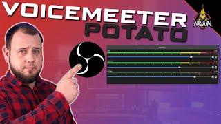 OBS mit mehreren AUDIOSPUREN aufnehmen Voicemeeter Potato Tutorial deutschgerman [upl. by Ateikan]