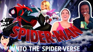 SPIDERMAN INTO THE SPIDERVERSE Movie Reaction  First Time Watch  Marvel [upl. by Pruchno]