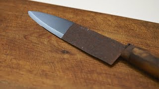 How To Restore a Rusty Knife [upl. by Gebler454]