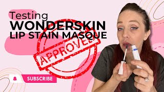 Testing Wonderskin Lip Stain Masque in XOXO [upl. by Semmes]