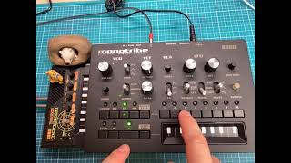 Korg Monotribe with Monotron delay [upl. by Adamis663]