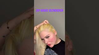 DIY Ansatz blondieren  Gelbstichblondme blondeblondehair blondehaareyoutubeshorts viral [upl. by Luttrell]