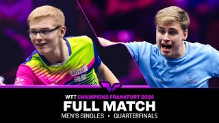 FULL MATCH  Felix Lebrun vs Truls Moregard  MS QF  WTTFrankfurt 2024 [upl. by Pickard962]