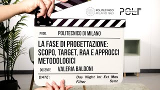 La fase di progettazione scopo target RAA e approcci metodologici Valeria Baldoni [upl. by Eirena]