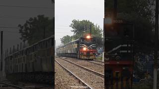 High Speed Train Tezgam Express 7UP With GEU 40 9026 Locomotive railway railfans highspeedtrain [upl. by Anera]