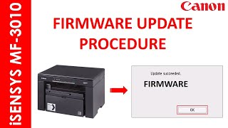 iSENSYS MF 3010 FIRMWARE UPDATE PROCEDURE [upl. by Agle]