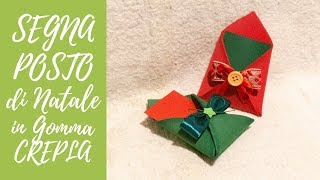 Tutorial Segnaposti quotLetteraquot Natalizi in Gomma Crepla ENG SUBS  DIY fommy Christmas place card [upl. by Dugan]