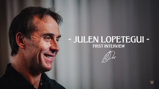 Julen Lopeteguis First Interview As West Ham United Head Coach  Exclusive [upl. by Hibben]