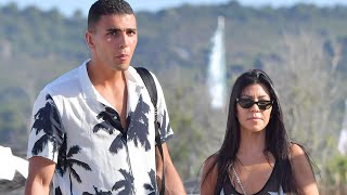 Kourtney Kardashian and New Man Younes Bendjima Continue Romantic Vacay in Coordinating Ensembles [upl. by Arlon]