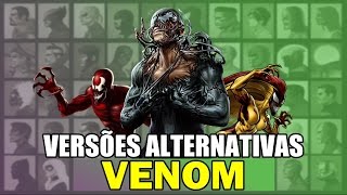 VENOM e as variações de SIMBIONTES  VERSÕES ALTERNATIVAS [upl. by Markman]