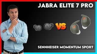 Jabra Elite 7 Pro vs Sennheiser Momentum Sport Comparison [upl. by Eiba]