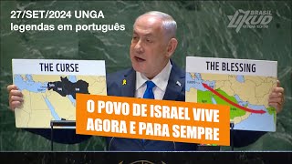 Bibi Netanyahu discurso completo Legendado em Português [upl. by Enaasiali450]