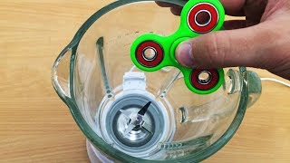 EXPERIMENT BLENDER vs FIDGET SPINNER TOY 55455 RPM [upl. by Fortune146]