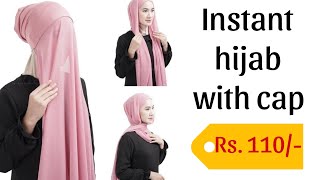 instant hijab with cap  110 Rs [upl. by Olecram622]