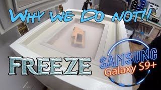 Samsung Galaxy S9S9 Plus Cracked Screen Repair Freezing and Mid Frame Removal  Why We Dont Freeze [upl. by Irneh724]