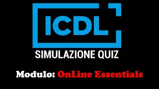 Quiz ECDLICDL  Simulazione Online Essentials [upl. by Deroo]