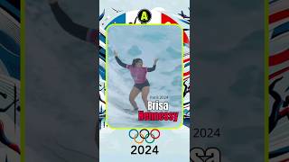 Brisa Hennessy a cuartos de final 🇨🇷 Surf París 2024 paris2024 shorts [upl. by Edris447]