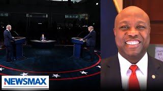 Sen Scott Trump debating Biden entertaining no matter the moderators  Eric Bolling The Balance [upl. by Llet]