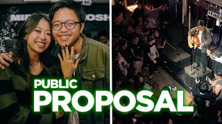 I Proposed To My Girlfriend In front of 300 Strangers [upl. by Edra504]