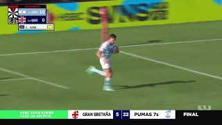 Highlights Los Pumas 7´s 22 vs Gran Bretaña 5  Seven de Dubai 202425 [upl. by Ylera]